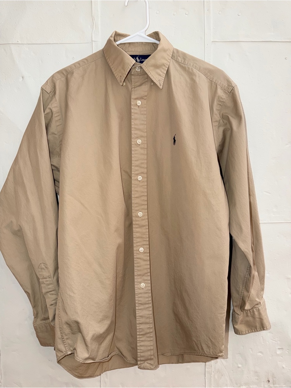 Ralph Lauren Blake 100% cotton Button-Down Dress Shirt - Khaki